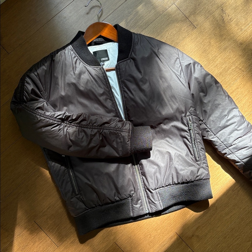 Aritzia Wilfred black bomber jacket